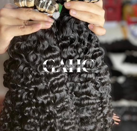 Tape-In Extensions: Luxury Water Curly